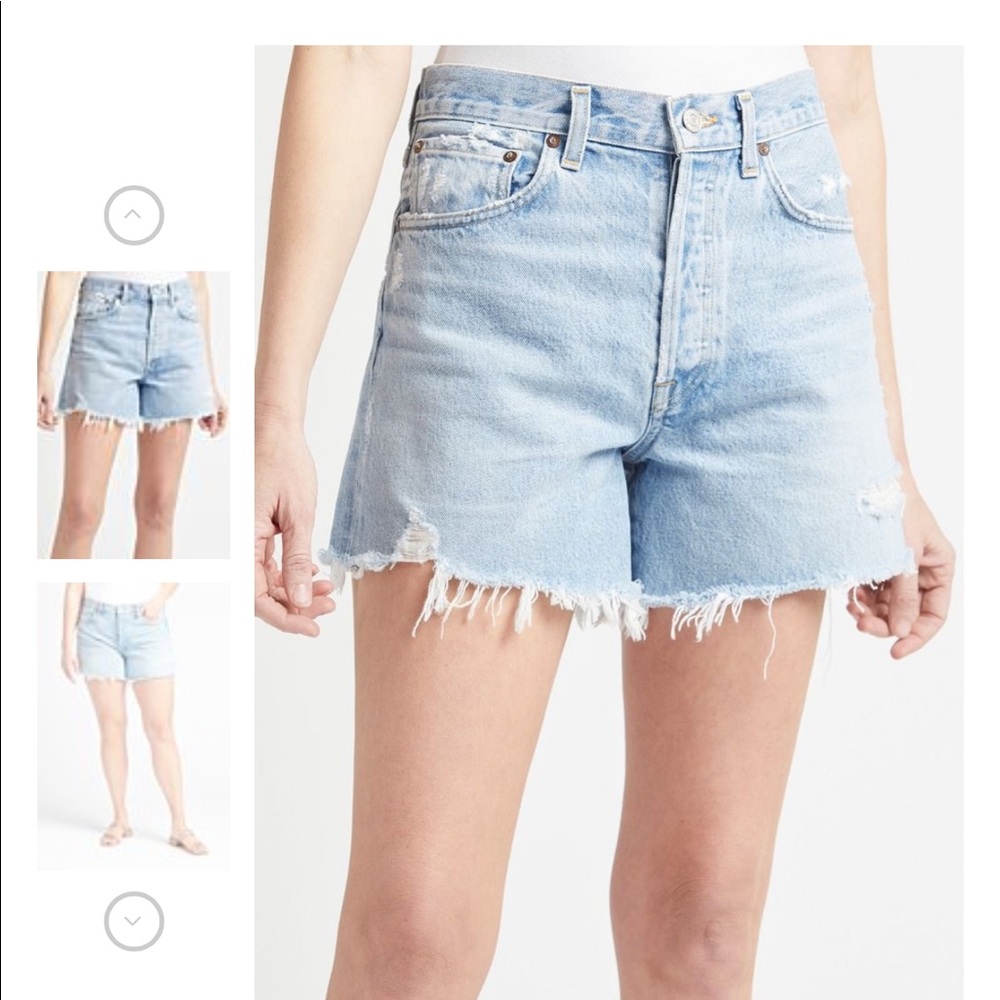 Agolde Parker Long Shorts in “Swapmeet”